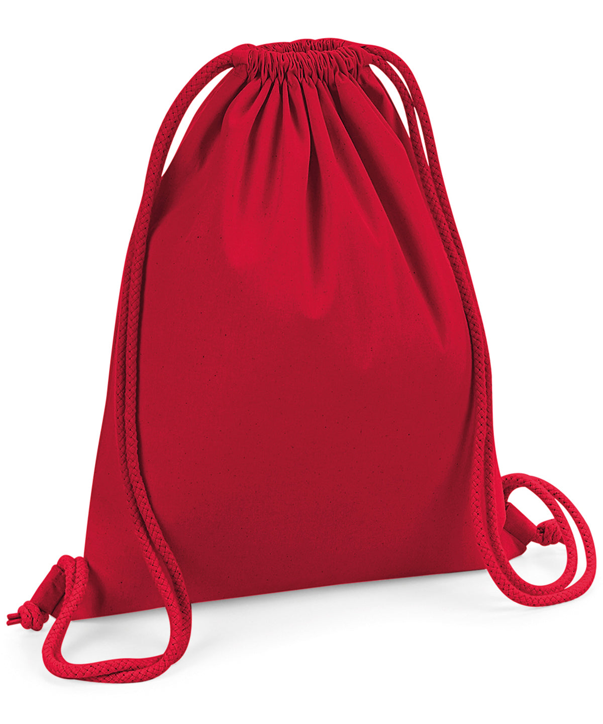 Westford Mill WM260 Organic premium cotton gymsac in Classic Red