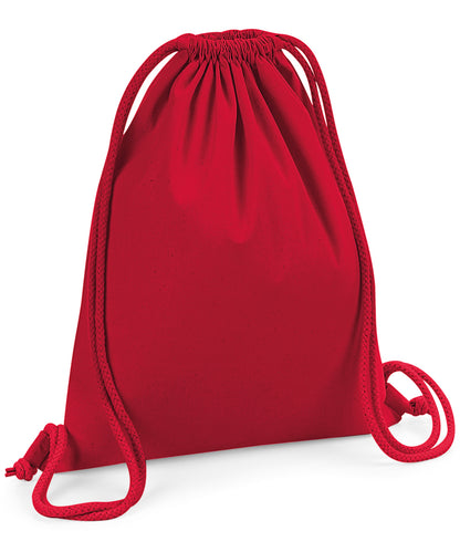 Westford Mill WM260 Organic premium cotton gymsac in Classic Red