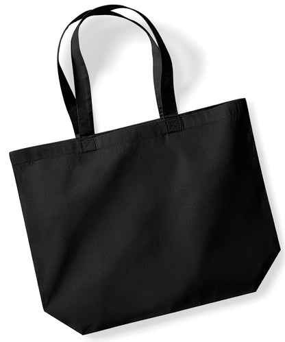 Westford Mill WM265 Organic premium cotton maxi tote in Black