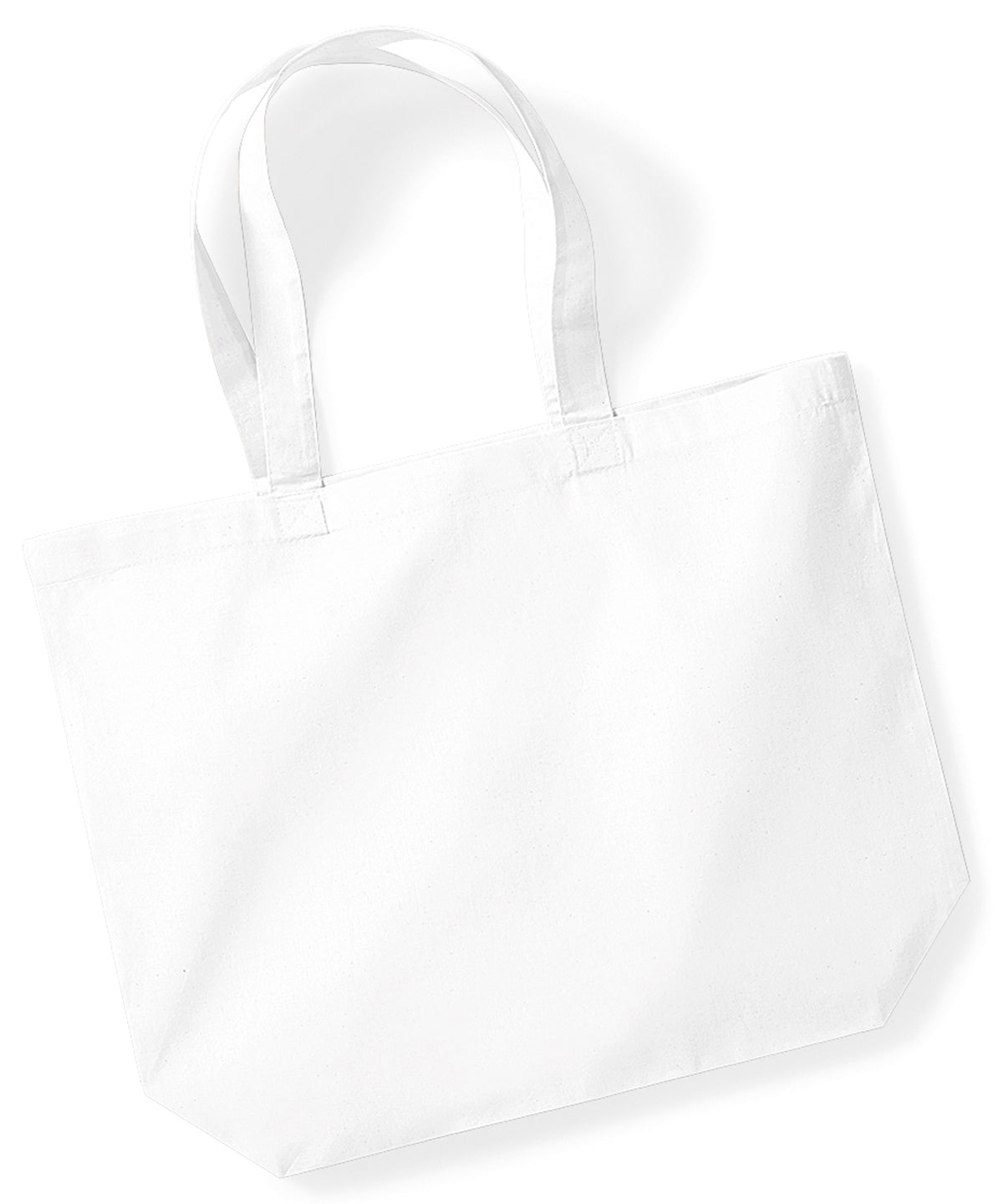 Westford Mill WM265 Organic premium cotton maxi tote in White