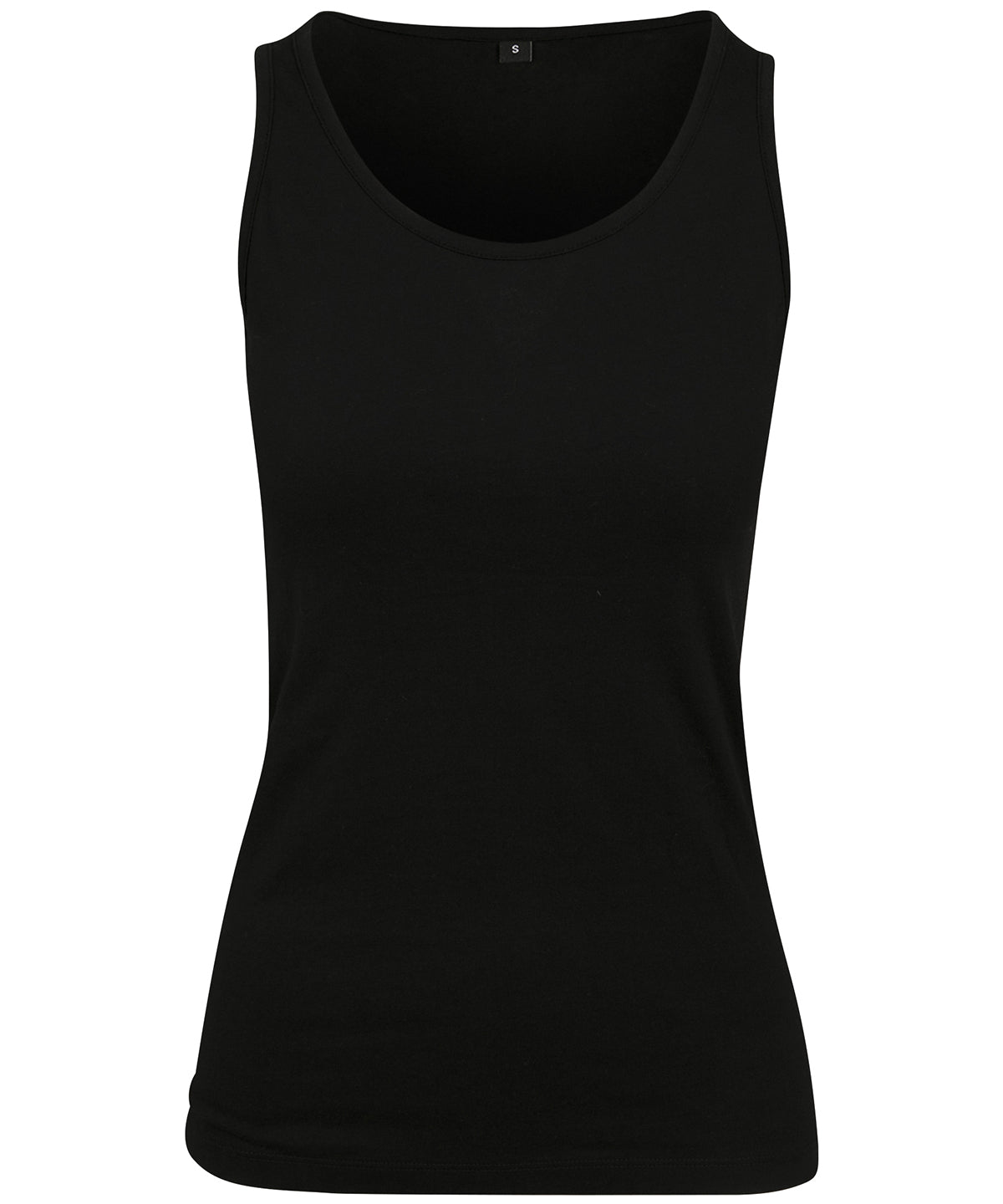 Build Your Brand BY089 Women's merch top in Black