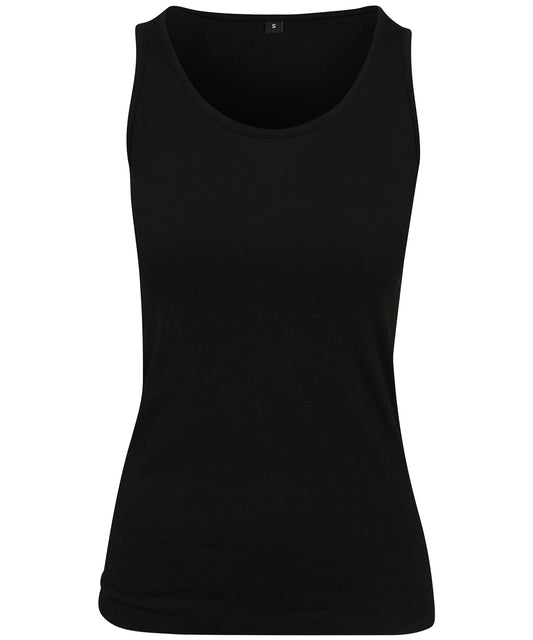 Build Your Brand BY089 Women's merch top in Black