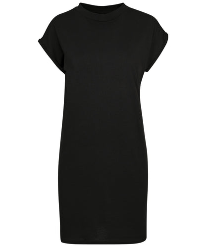 Build Your Brand BY101 Women's turtle extended shoulder dress in Black*