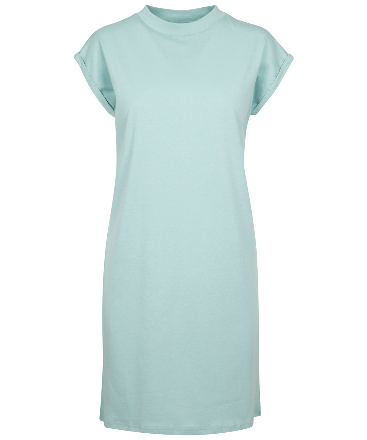 Build Your Brand BY101 Women's turtle extended shoulder dress in Bluemint*
