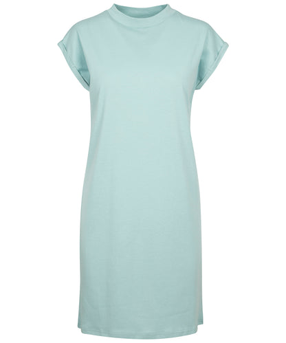 Build Your Brand BY101 Women's turtle extended shoulder dress in Bluemint*