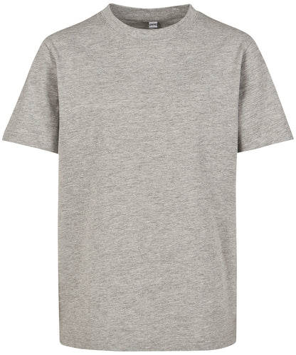 Build Your Brand BY116 Kids basic tee in Heather Grey