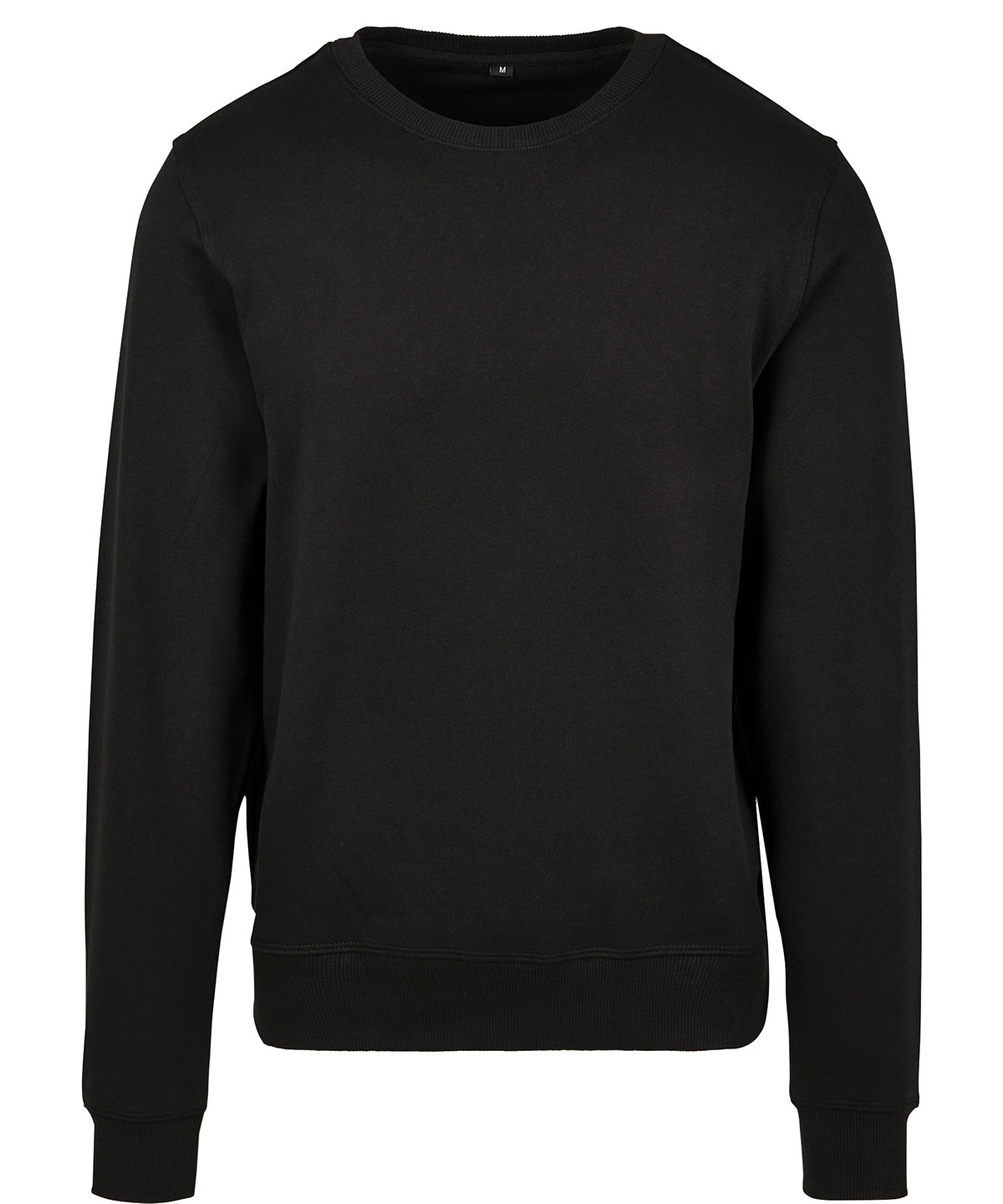 Build Your Brand BY119 Premium crew neck in Black