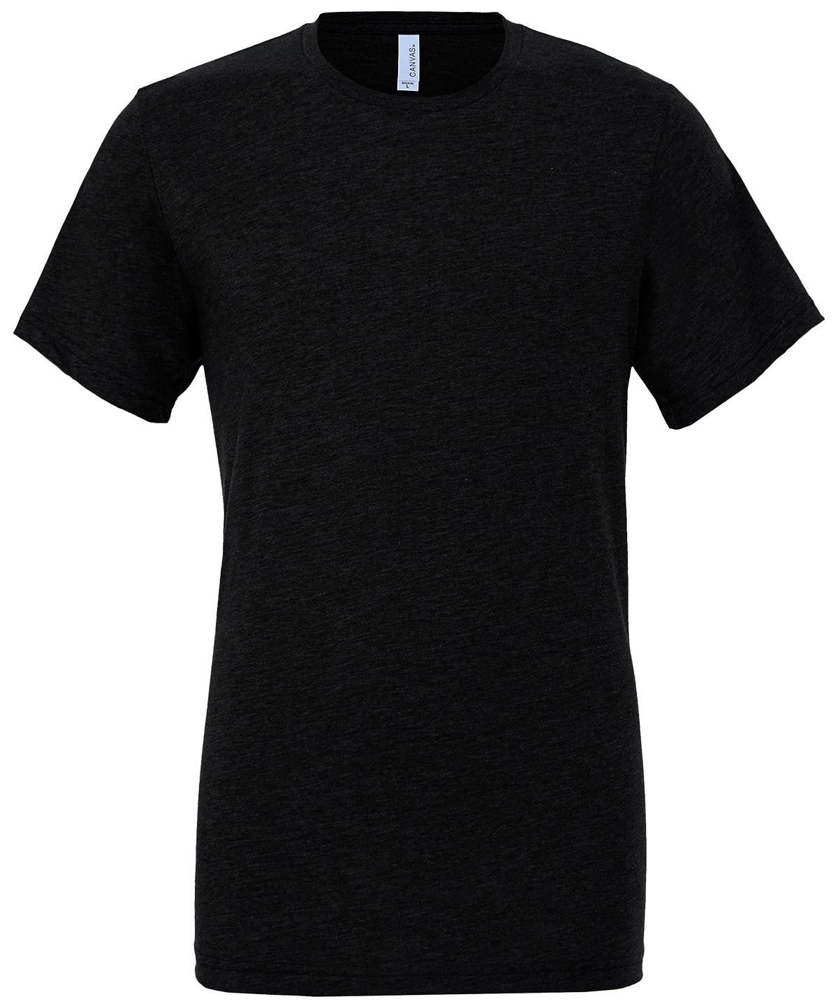 Bella Canvas CV003 Unisex triblend crew neck t-shirt in Solid Black Triblend