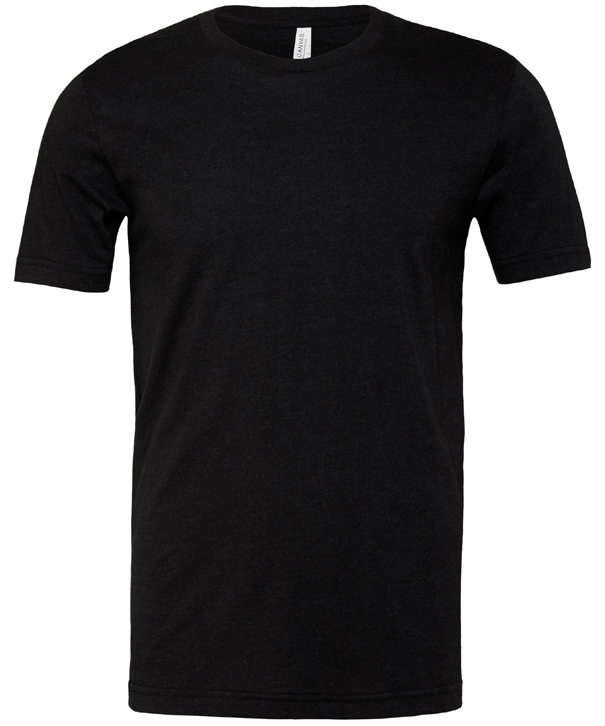 Bella Canvas CV01H Unisex heather CVC short sleeve t-shirt in Black Heather