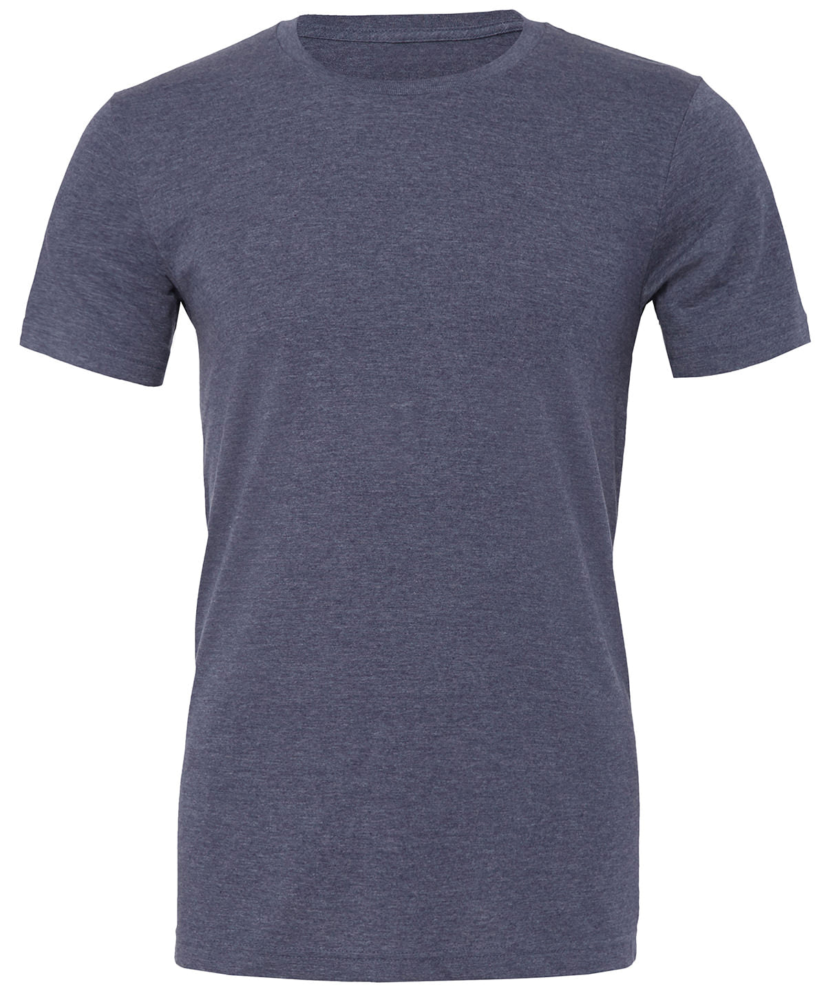 Bella Canvas CV01H Unisex heather CVC short sleeve t-shirt in Heather Navy