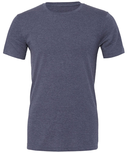 Bella Canvas CV01H Unisex heather CVC short sleeve t-shirt in Heather Navy