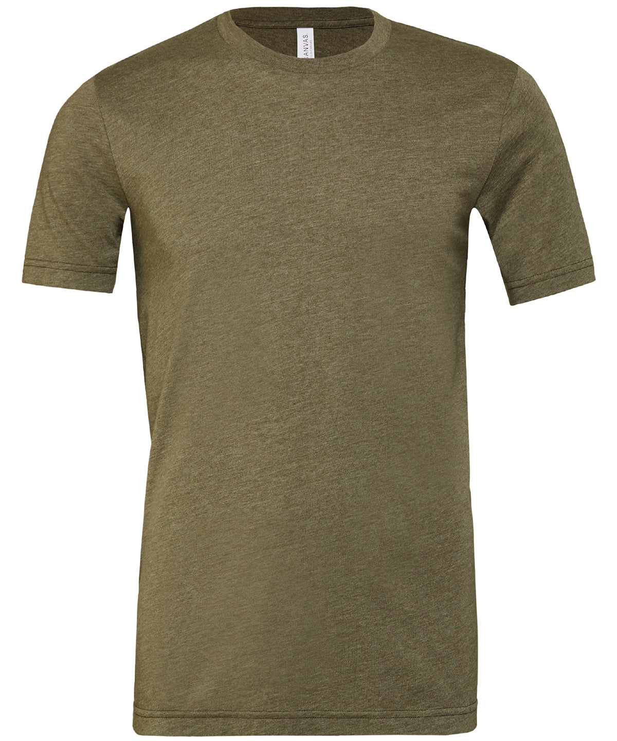 Bella Canvas CV01H Unisex heather CVC short sleeve t-shirt in Heather Olive