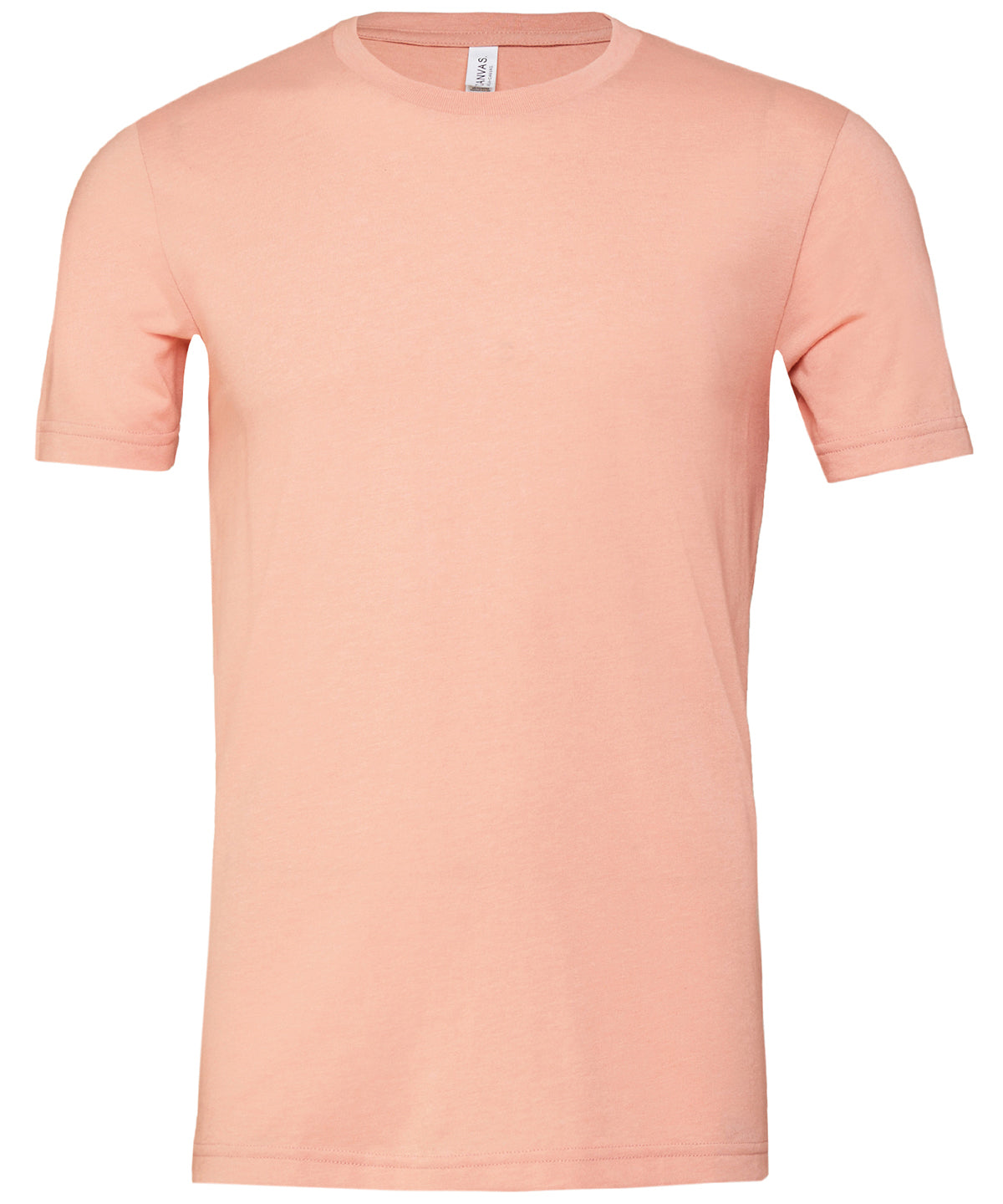 Bella Canvas CV01H Unisex heather CVC short sleeve t-shirt in Heather Peach
