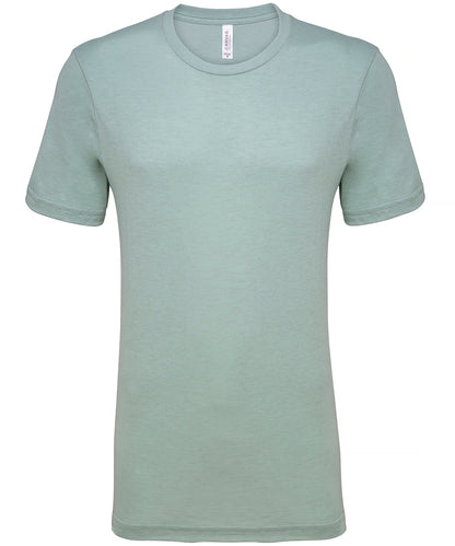 Bella Canvas CV01H Unisex heather CVC short sleeve t-shirt in Heather Prism Dusty Blue