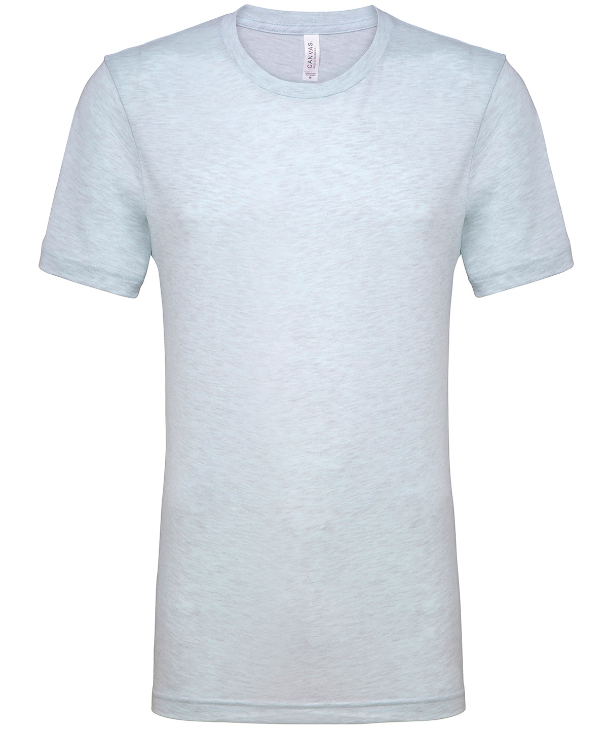 Bella Canvas CV01H Unisex heather CVC short sleeve t-shirt in Heather Prism Ice Blue