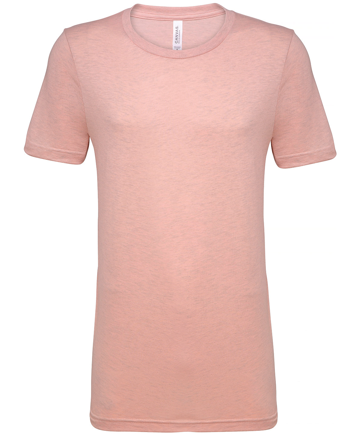 Bella Canvas CV01H Unisex heather CVC short sleeve t-shirt in Heather Prism Peach
