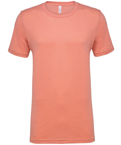 Bella Canvas CV01H Unisex heather CVC short sleeve t-shirt in Heather Prism Sunset