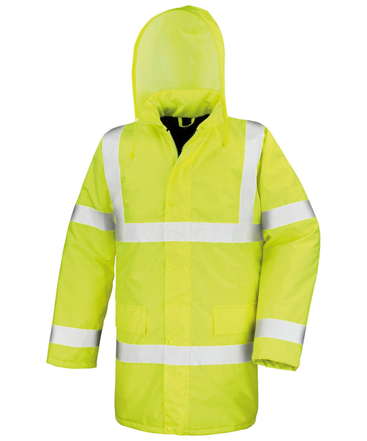 Result Core R218X Core safety high-viz coat in Hi-Viz Yellow