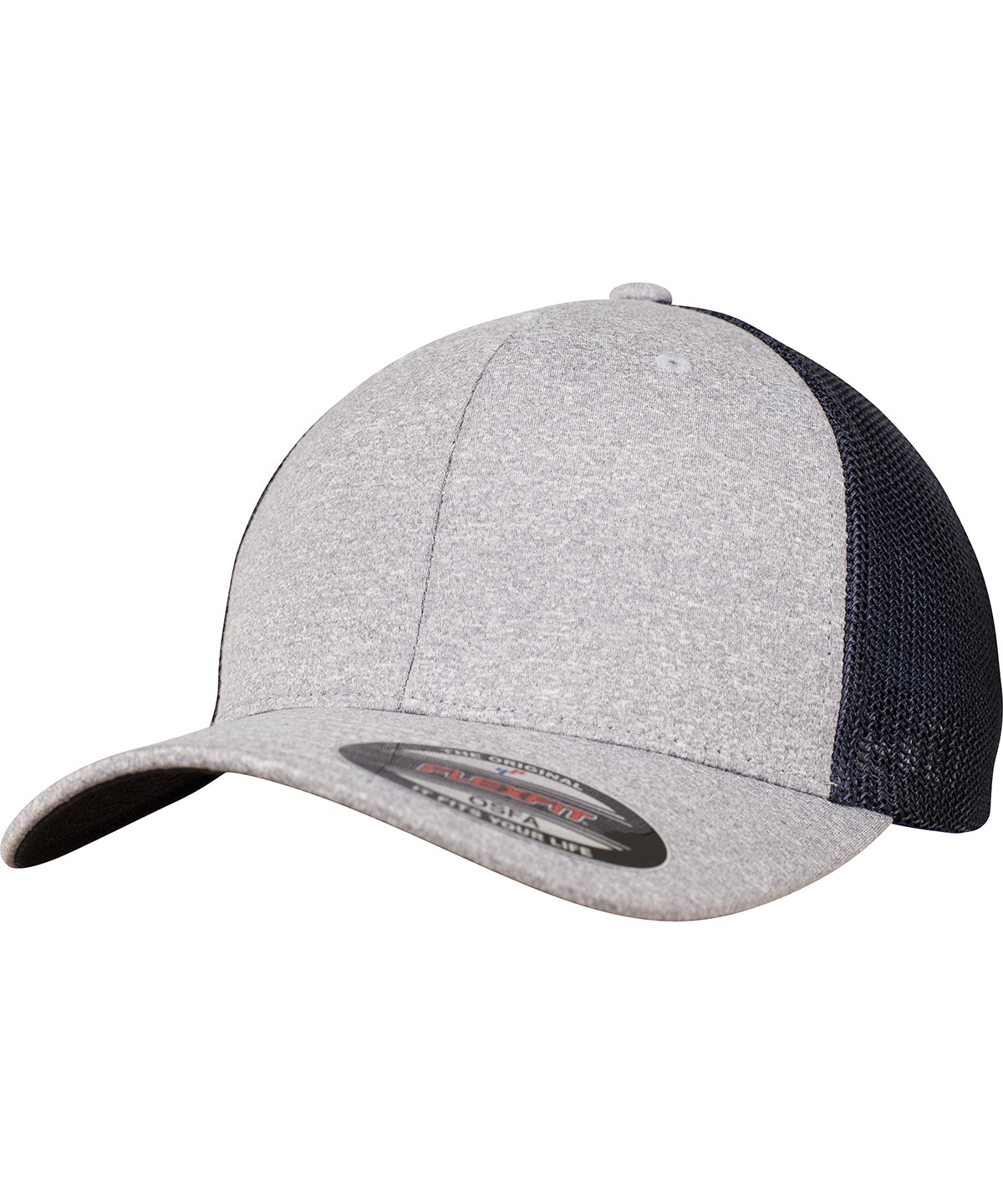 Flexfit by Yupoong YP043 Flexfit melange mesh (6311) in Heather Navy