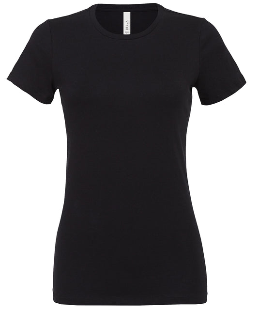 Bella Canvas BE046 Women's relaxed Jersey short sleeve tee in Black*