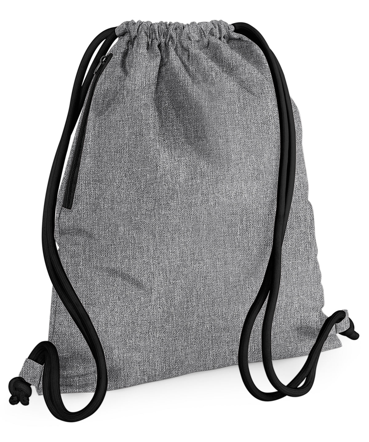 Bagbase BG110 Icon gymsac in Grey Marl/Black