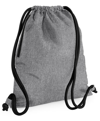 Bagbase BG110 Icon gymsac in Grey Marl/Black