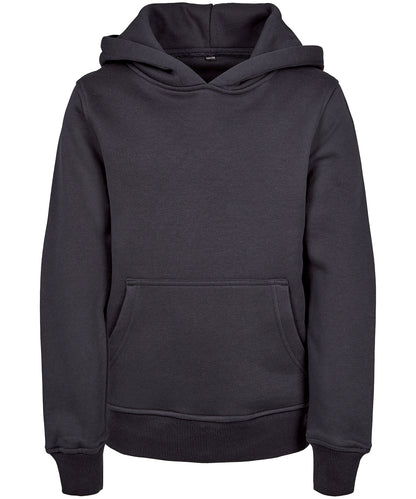 Build Your Brand BY117 Kids basic hoodie in Navy