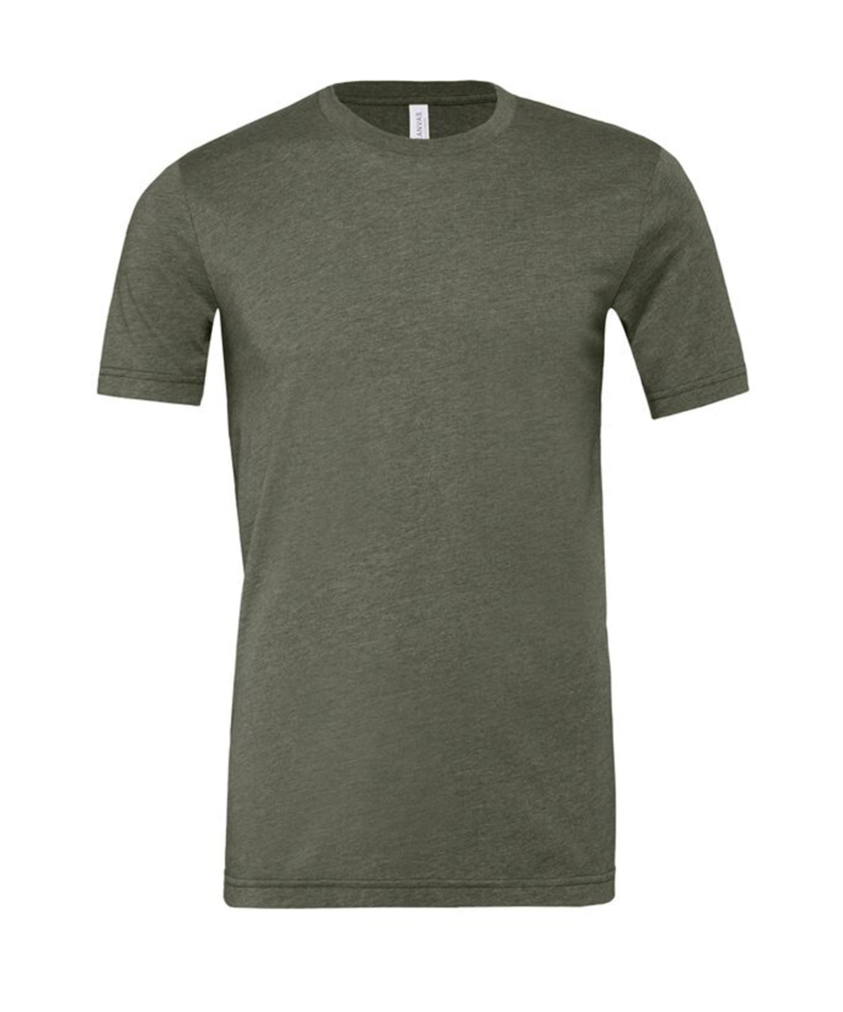 Bella Canvas CV01H Unisex heather CVC short sleeve t-shirt in Heather Military Green
