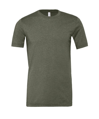 Bella Canvas CV01H Unisex heather CVC short sleeve t-shirt in Heather Military Green