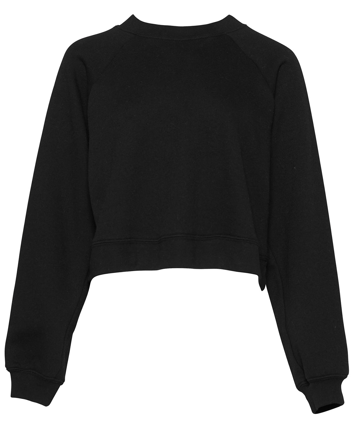 Bella Canvas BE134 Women's raglan pullover fleece in Black