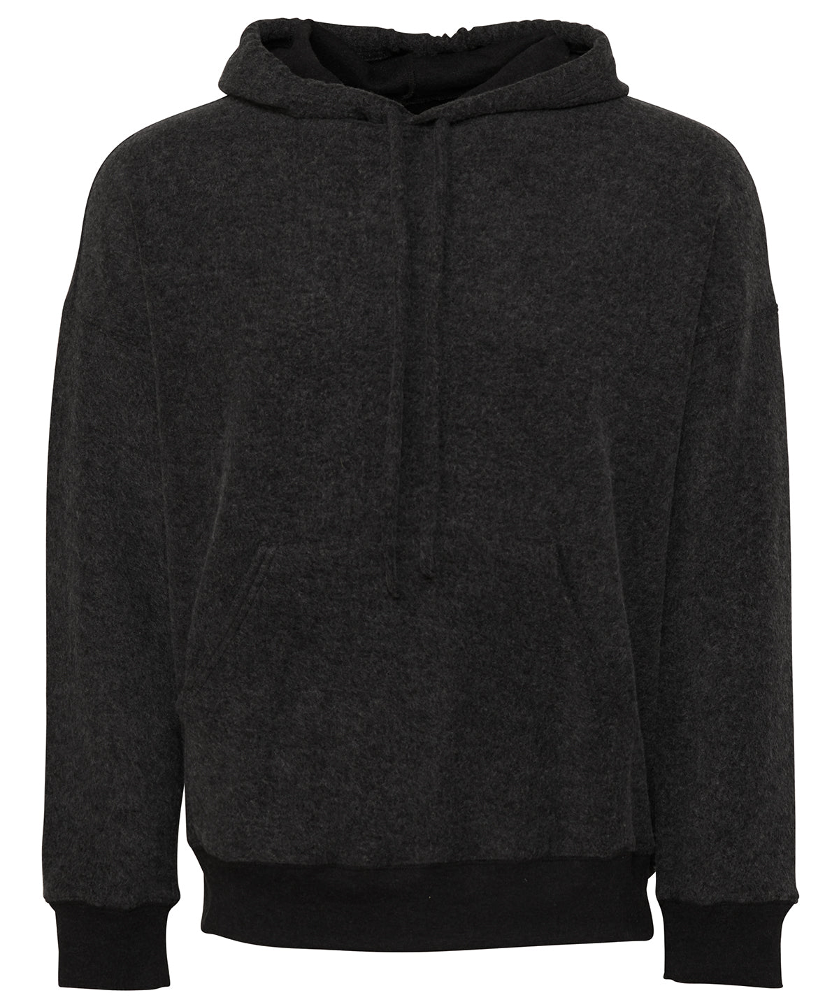 Bella Canvas BE130 Unisex sueded fleece pullover hoodie in Black Heather