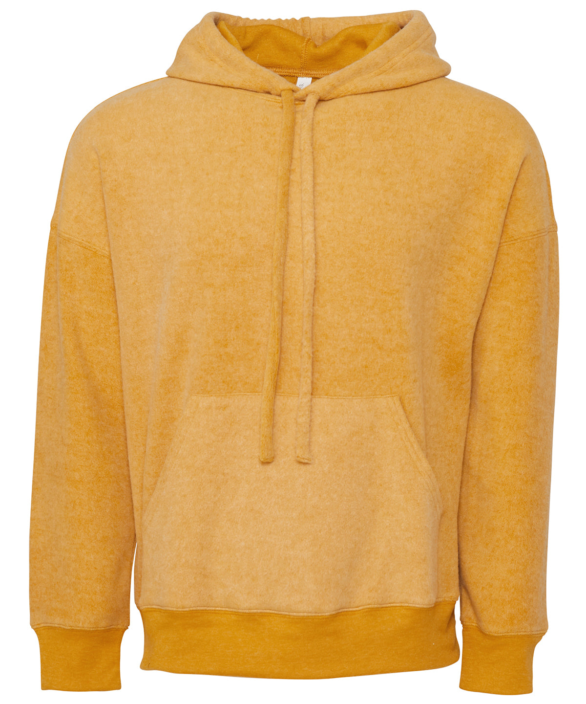Bella Canvas BE130 Unisex sueded fleece pullover hoodie in Heather Mustard