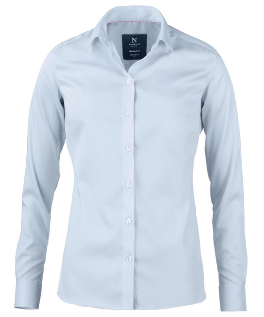 Nimbus N101F Women’s Portland – super non-iron business shirt in Light Blue