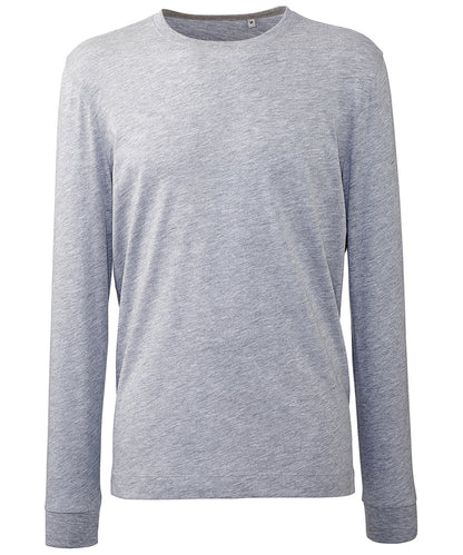 Anthem AM011 Men's long sleeve Anthem t-shirt in Grey Marl