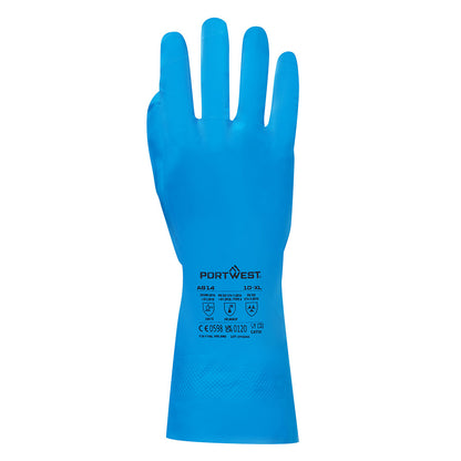 A814 - Chem 330 Nitrile Food Gauntlet Blue (pack of 12)