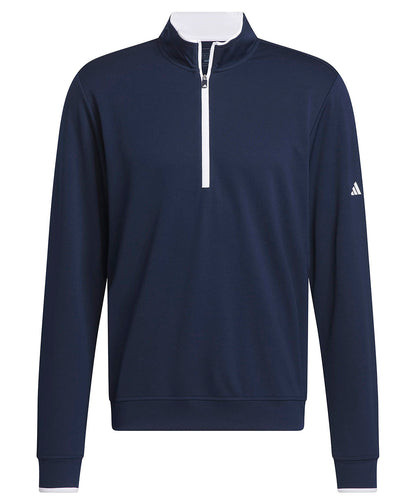 adidas® AD052 UPF lightweight quarter-zip pullover in Collegiate Navy