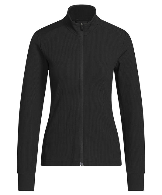 adidas® AD054 Women’s performance texture full-zip jacket in Black