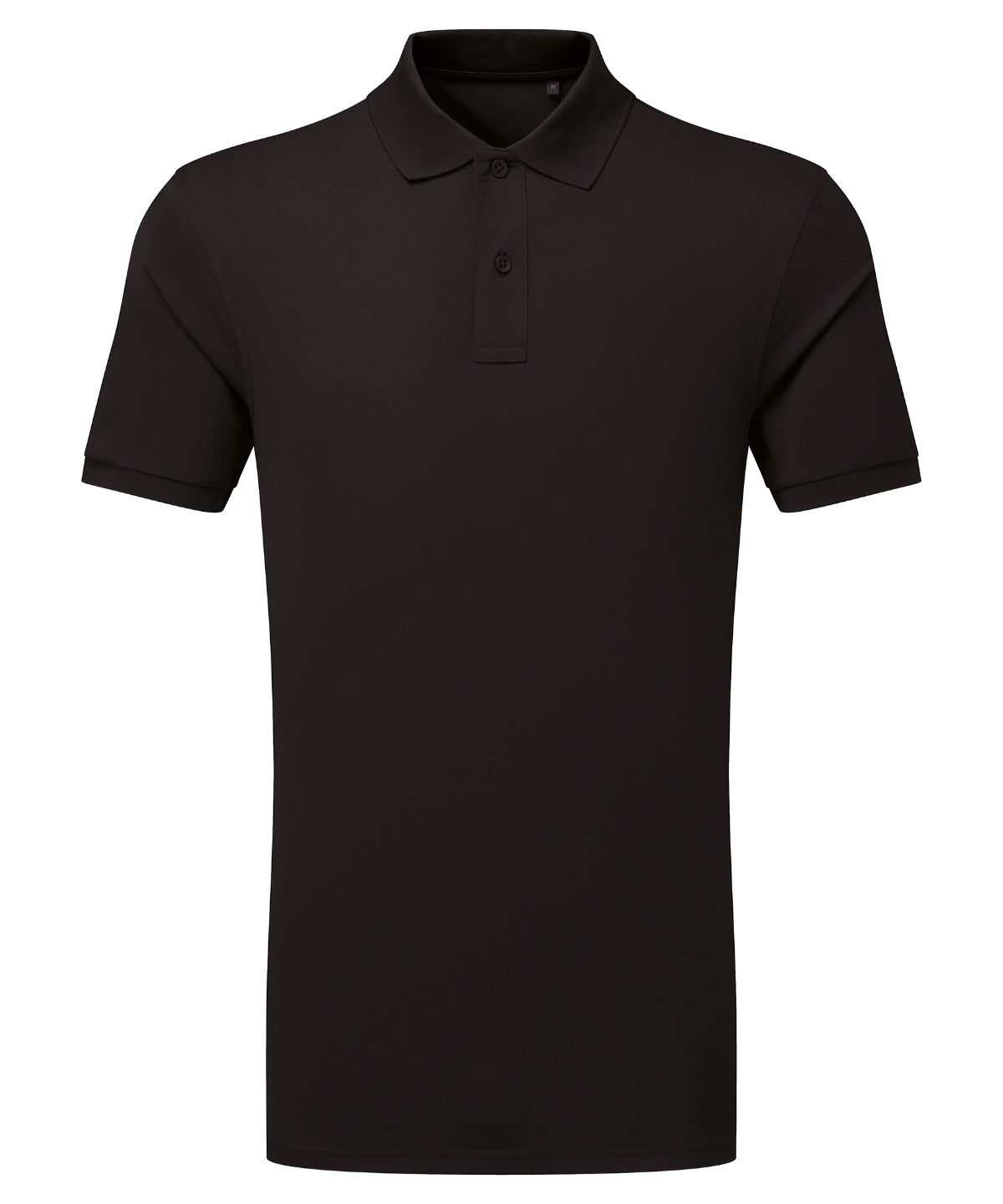 Asquith & Fox AQ001 PRINTGUARD recycled polyester polo in Black