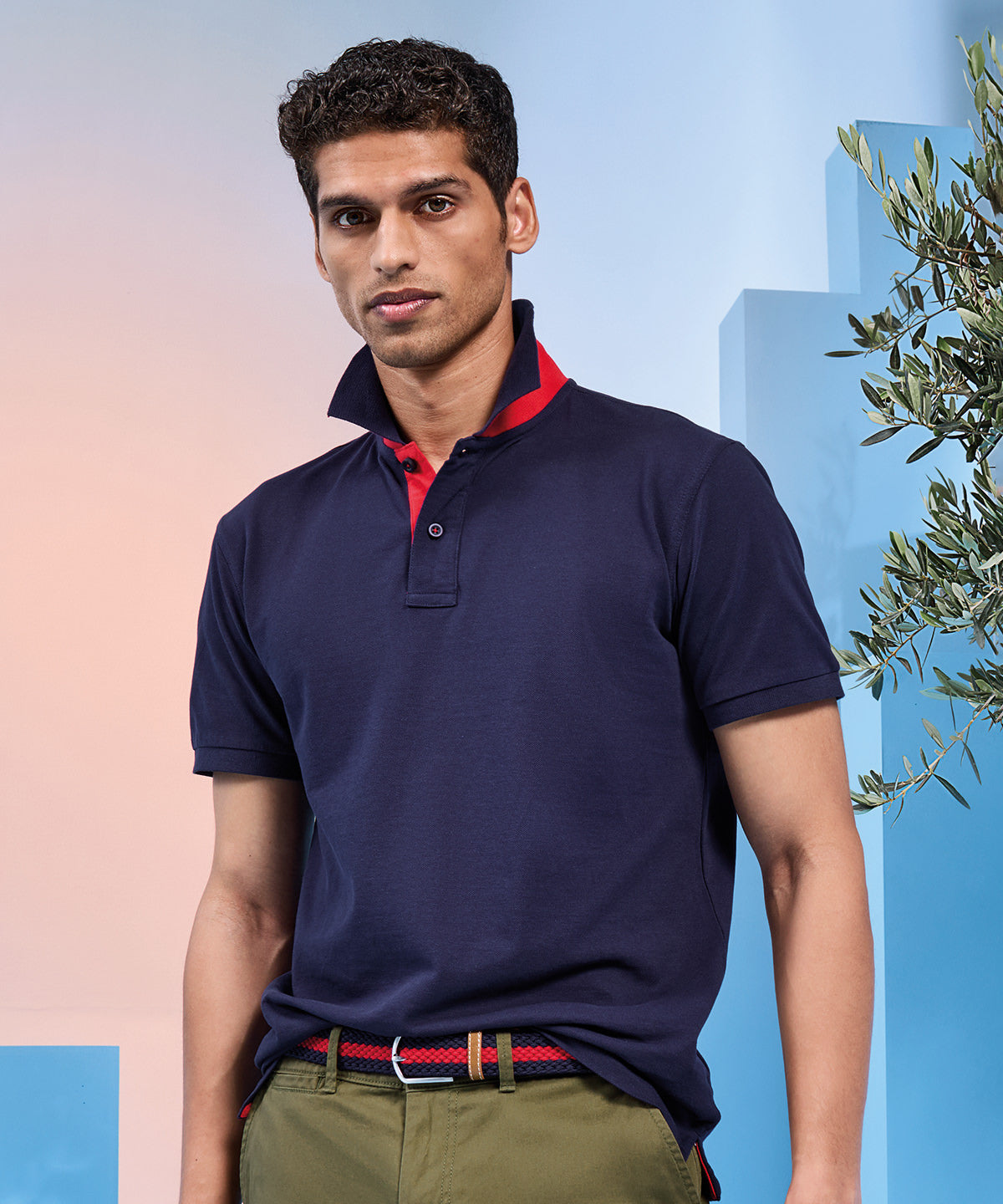 Asquith & Fox AQ012 Men's classic fit contrast polo