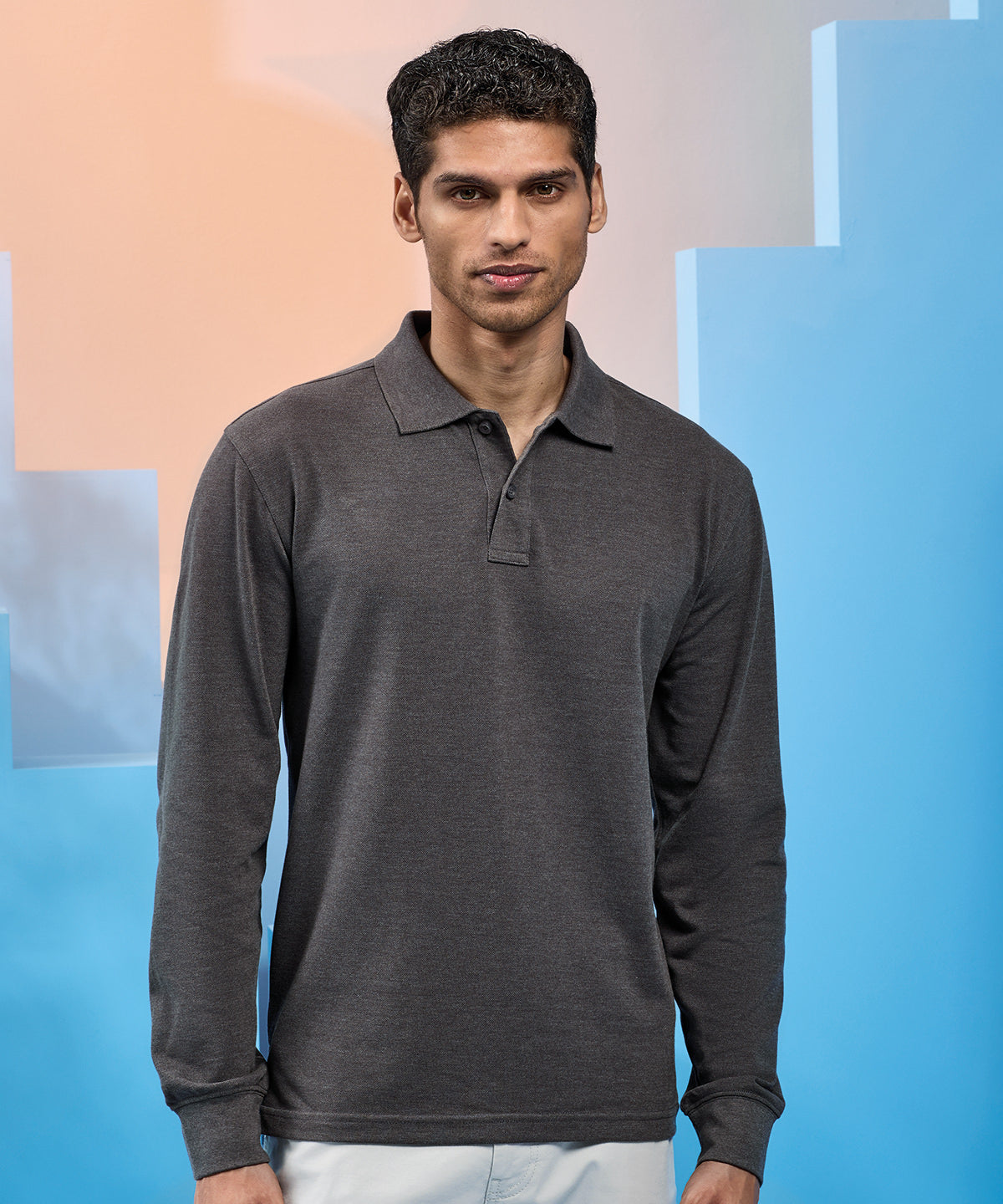 Asquith & Fox AQ030 Men's classic fit long sleeved polo