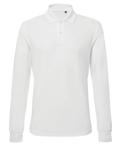 Asquith & Fox AQ030 Men's classic fit long sleeved polo in White