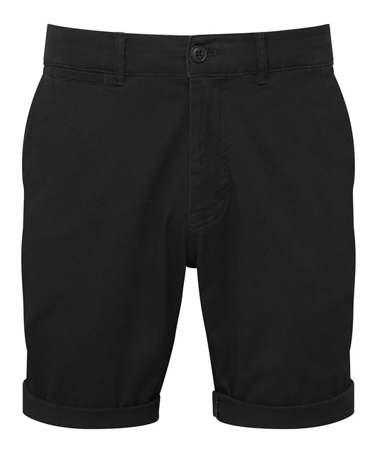 Asquith & Fox AQ058 Men’s ultimate chino shorts in Black