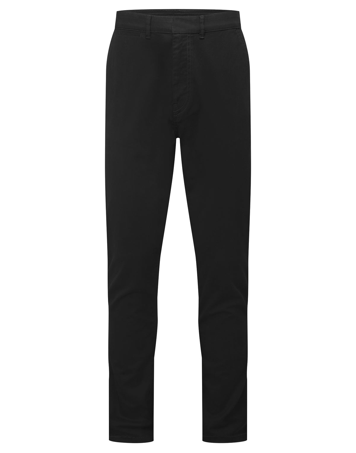 Asquith & Fox AQ059 Men’s ultimate chinos in Stay Black