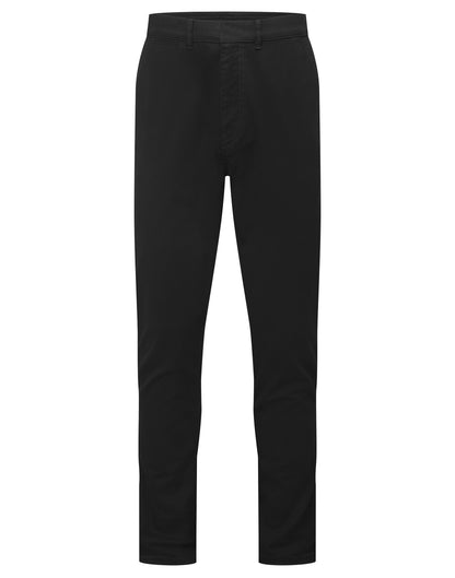 Asquith & Fox AQ059 Men’s ultimate chinos in Stay Black