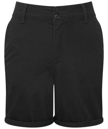 Asquith & Fox AQ068 Women’s ultimate chino shorts in Black