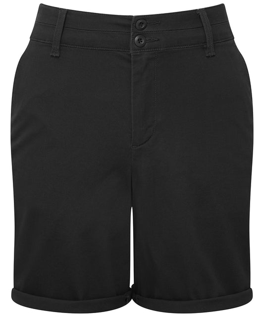 Asquith & Fox AQ068 Women’s ultimate chino shorts in Black