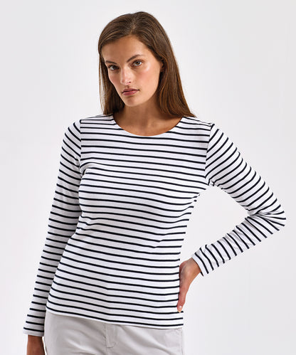 Asquith & Fox AQ071 Women's Marinière coastal long sleeve tee