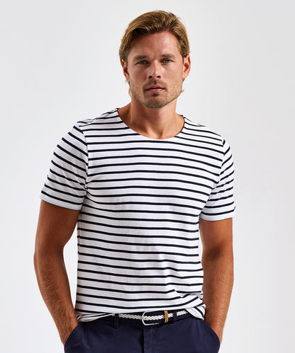 Asquith & Fox AQ072 Men's Marinière coastal short sleeve tee