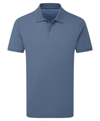 Asquith & Fox AQ101 Premium mercerised polo in Blue Steel
