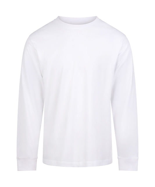 AWDis AT012 AWDis 180 long sleeve T in Arctic White